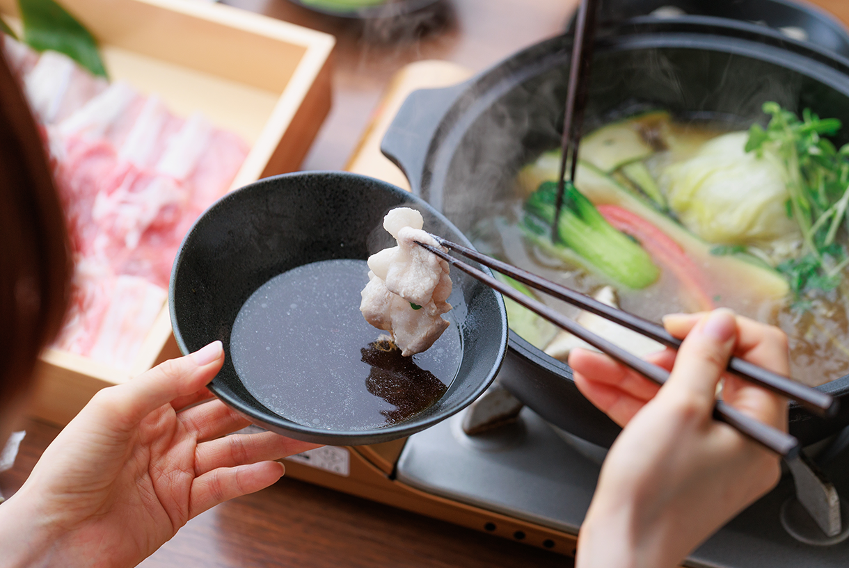福井白山ポークとたっぷり季節野菜の鍋しゃぶセット